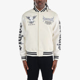 Copper Rivet - Heavenly Varsity Jacket - Cream