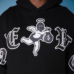 Hasta Muerte - Grey LTTRS Hoodie - Black