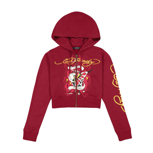 Ed Hardy - Wine Amor Butterfly Hoodie