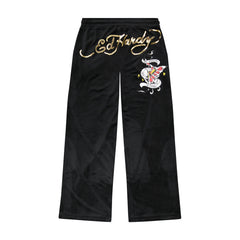 Ed Hardy - Black Amor Butterfly Sweatpants