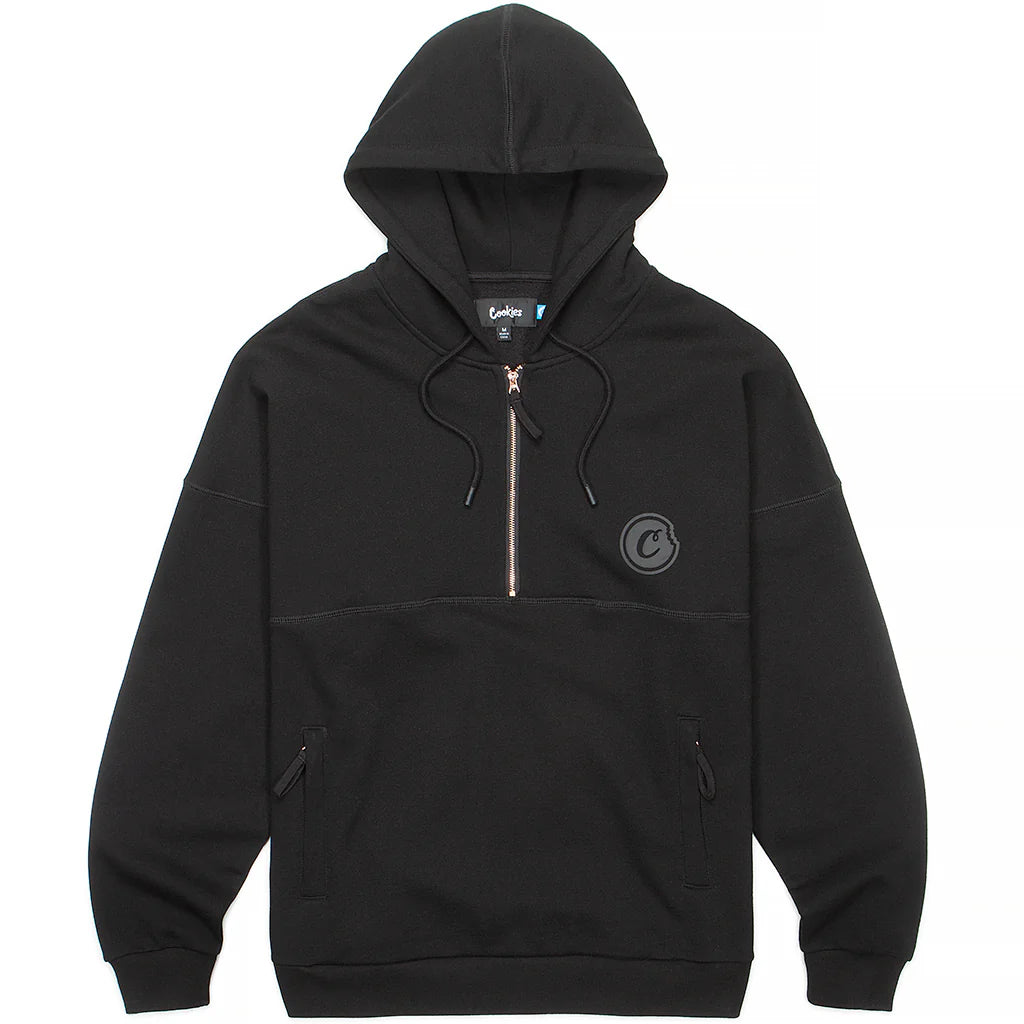 Cookies - First Light Half Zip Hoodie - Black