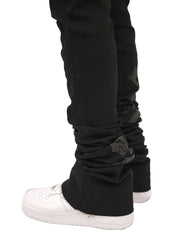 BLACK VEUX SUPER-STACKED JEAN