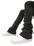 BLACK VEUX SUPER-STACKED JEAN