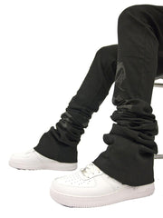 BLACK VEUX SUPER-STACKED JEAN