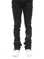 BLACK VEUX SUPER-STACKED JEAN