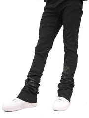 BLACK VEUX SUPER-STACKED JEAN