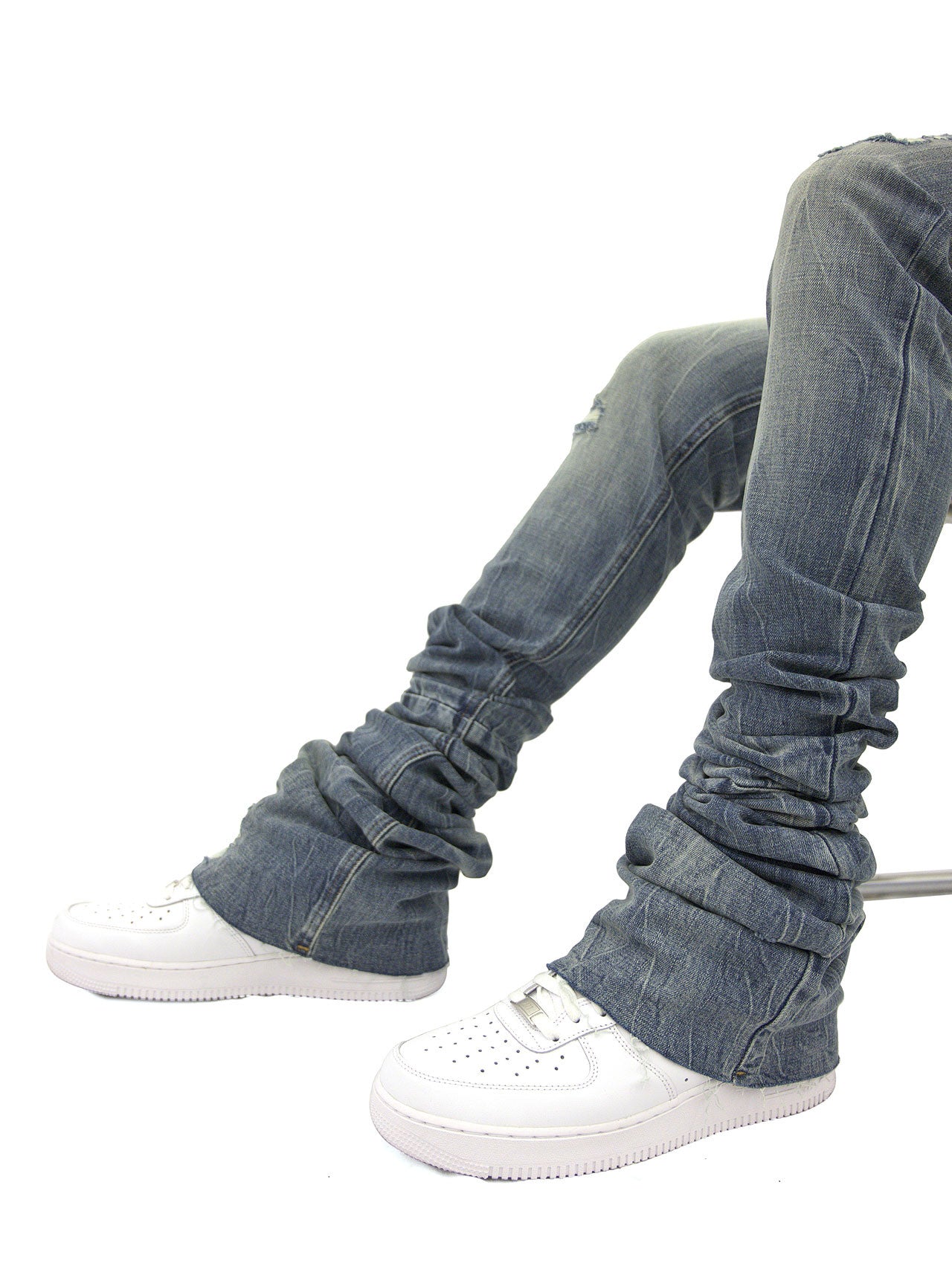 BLUE ALIX SUPER-STACKED JEAN