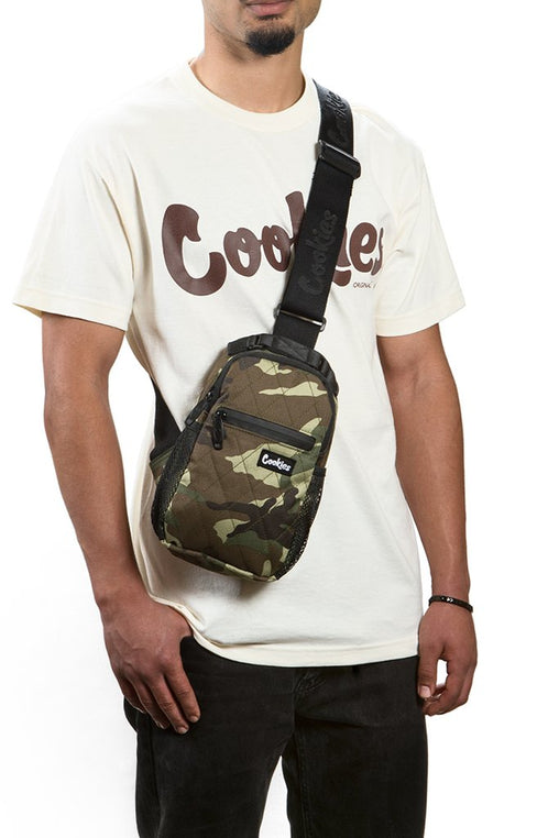 Cookies -  Camo "Noah" Quilted Over The Shoulder Bag - Sixteen Bars