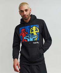 Hudson - Keith haring Charachters Hoodie - Black