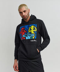 Hudson - Keith haring Charachters Hoodie - Black