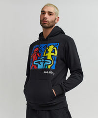 Hudson - Keith haring Charachters Hoodie - Black