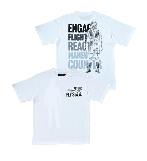 Redtag - Fly Solo Tee - White