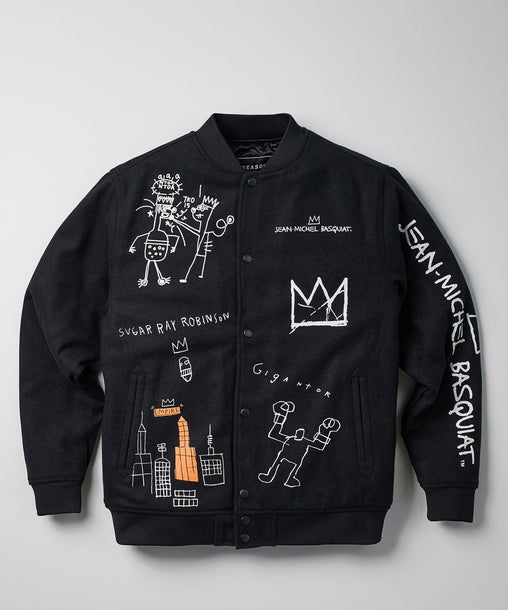 Reason - Basquiat World Famous Varsity Jacket - Black