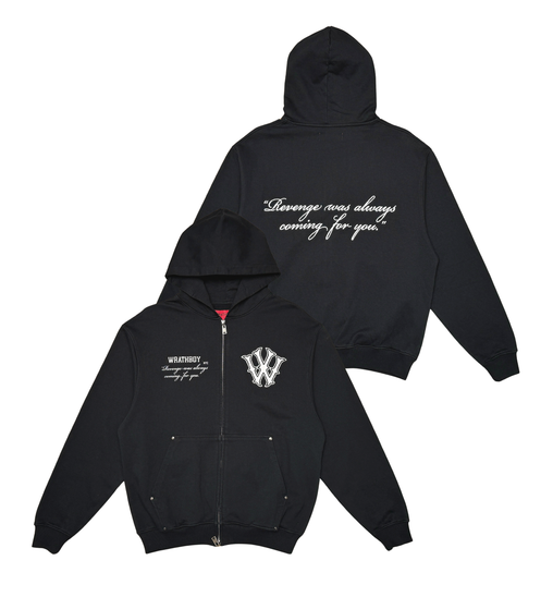 Wrathboy - Wrath Revenge Zip Hoodie - Black