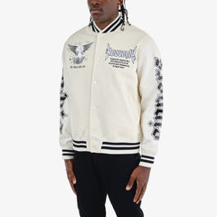 Copper Rivet - Heavenly Varsity Jacket - Cream