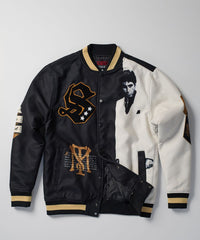 Reason - Scarface Varsity Jacket - Black/White