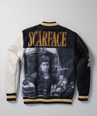 Reason - Scarface Varsity Jacket - Black/White