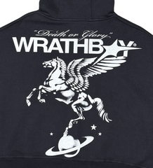 Wrathboy - Death/Glory Crop  Hoodie - Black