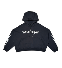 Wrathboy - Death/Glory Crop  Hoodie - Black