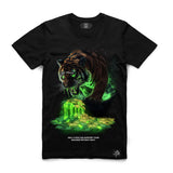 Hasta Muerte - Neon Tiger Tee - Black