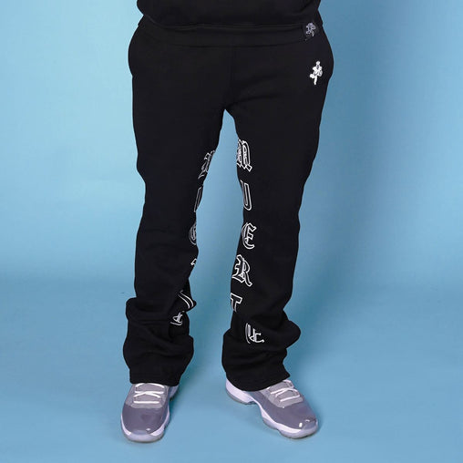 Hasta Muerte - Grey LTTRS Sweatpants - Black