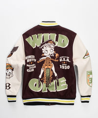 Reason - Betty Boop Varsity Jacket - Brown