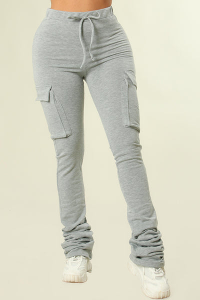 Stacked Cargo Fleece - Grey