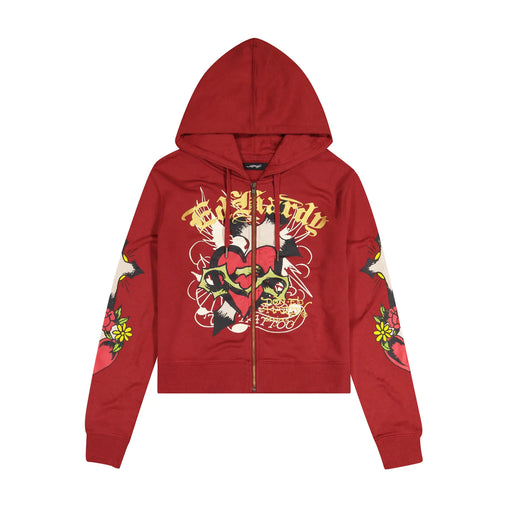 Ed Hardy - Red Sacred Heart Hoodie