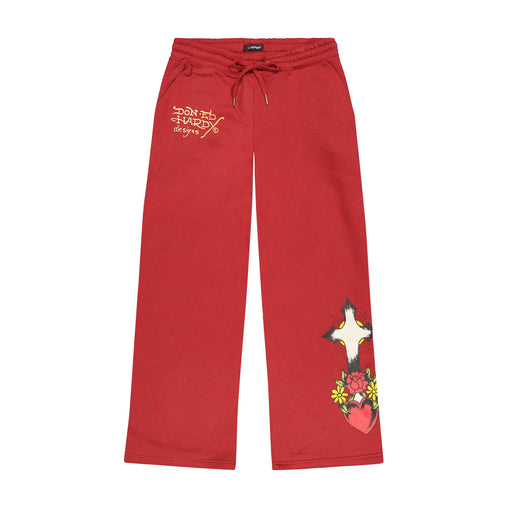 Ed Hardy - Red Sacred Heart Sweatpants