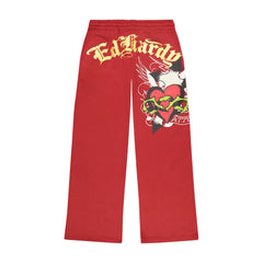 Ed Hardy - Red Sacred Heart Sweatpants