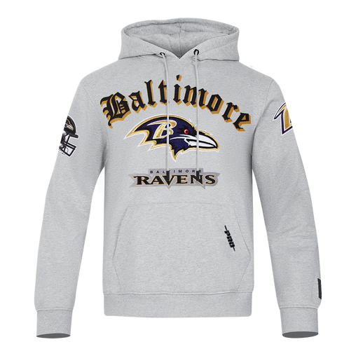 Pro Standard -  Ravens Old English Hoodie - Gray