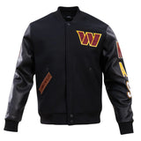 Pro Standard -  Washington Commanders Classic Wool Varsity Jacket - Black