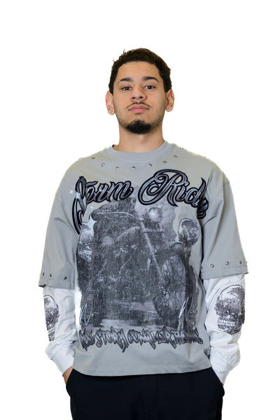 Roku Studio -  Stormrider LS Tee - Grey