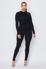 Right Moment Double Layer Jumpsuit - Black